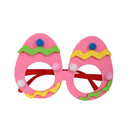 Easter Funny Glasses Props – Kids’ Cartoon Bunny & Eggshell Eyeglass Frames, Non‑Woven Fabric Easter Party Decorations & Gifts