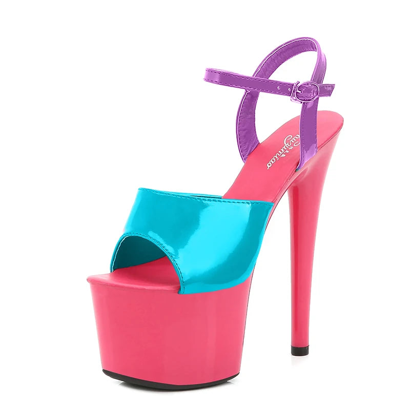 Modern Platform High Heels – 6.7" Stiletto Sandals for Pole Dance, Parties & Summer Fashion (US 4–10.5)