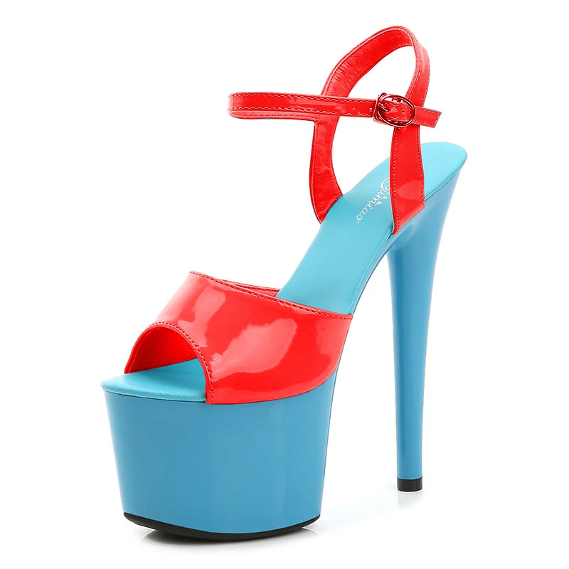 Modern Platform High Heels – 6.7" Stiletto Sandals for Pole Dance, Parties & Summer Fashion (US 4–10.5)
