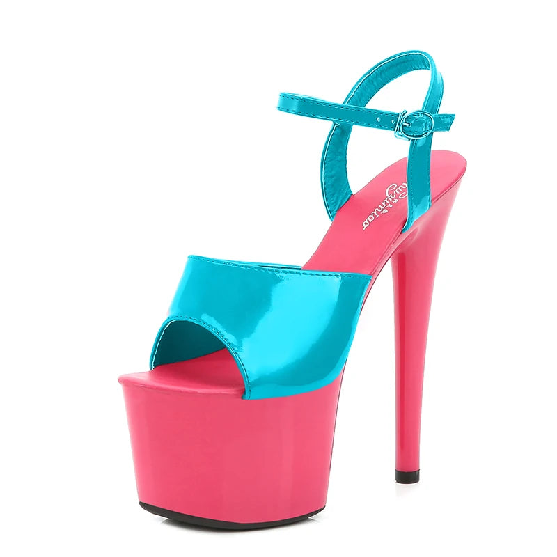 Modern Platform High Heels – 6.7" Stiletto Sandals for Pole Dance, Parties & Summer Fashion (US 4–10.5)