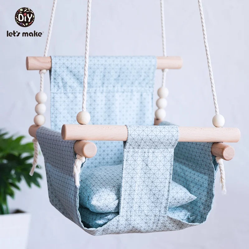 Canvas Hanging Baby Swing