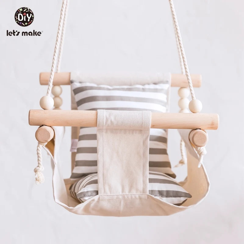 Canvas Hanging Baby Swing