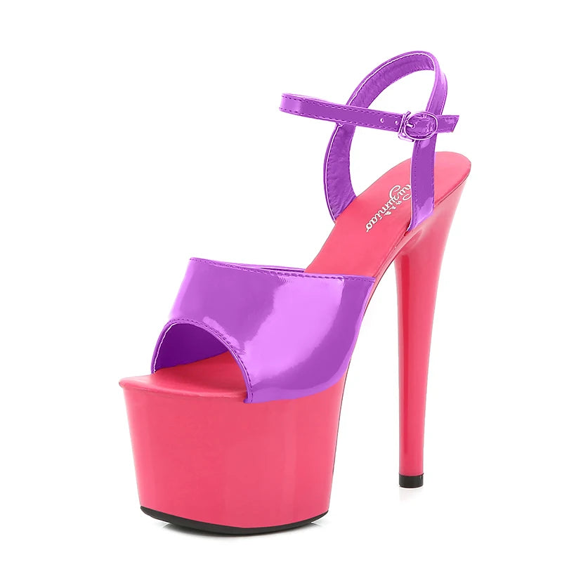 Modern Platform High Heels – 6.7" Stiletto Sandals for Pole Dance, Parties & Summer Fashion (US 4–10.5)