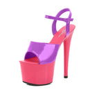 Women’s Modern Platform High Heels – 17cm Thin Heel Pole Dance Sandals, Sexy Mixed‑Color Summer Party & Wedding Shoes (Size 35–43)