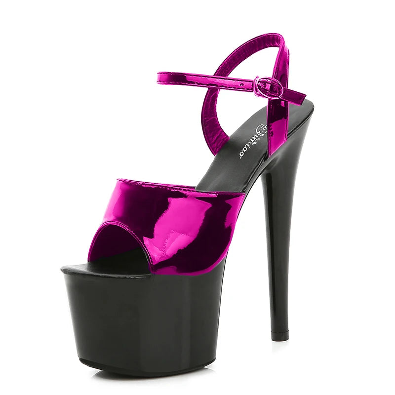 Modern Platform High Heels – 6.7" Stiletto Sandals for Pole Dance, Parties & Summer Fashion (US 4–10.5)