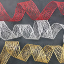 6.6 feet Hollow Out Shiny Gold Ribbon