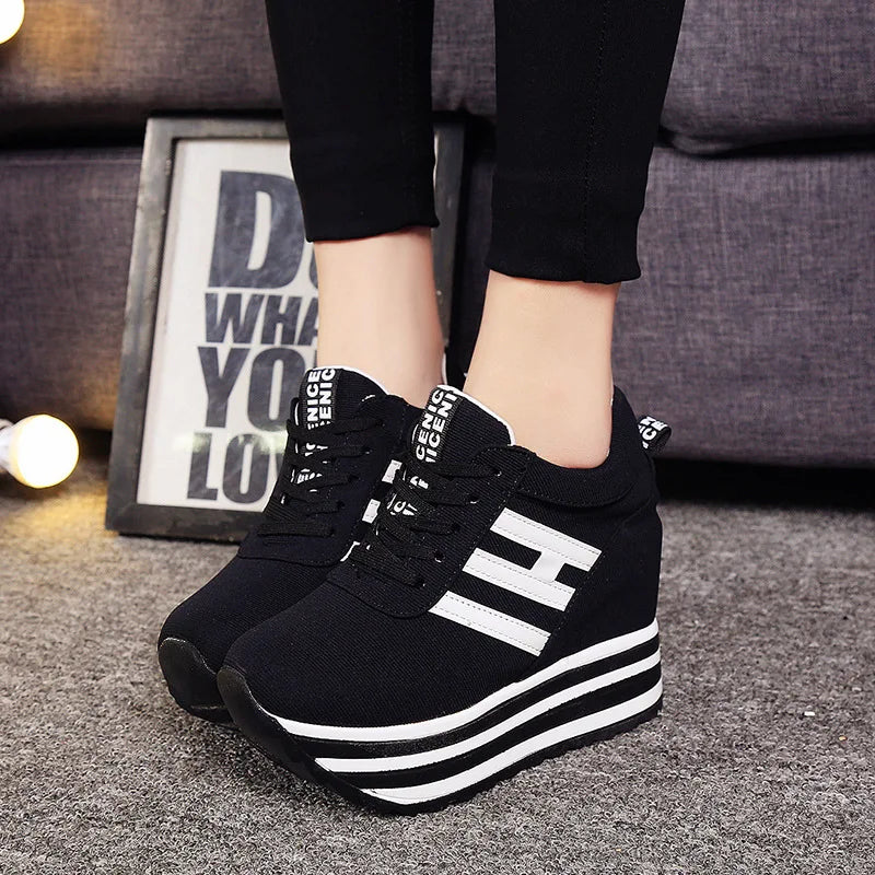Spring’s Chic Hidden Wedge Sneakers