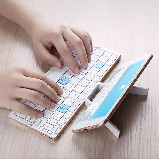 Tri-folding foldable Bluetooth Wireless Keyboard