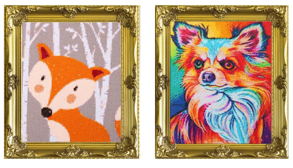 Santa Claus and Deer Diamond Painting