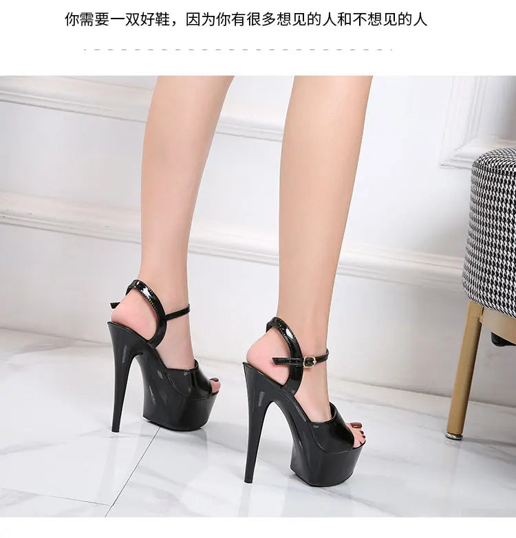 Modern Platform High Heels – 6.7" Stiletto Sandals for Pole Dance, Parties & Summer Fashion (US 4–10.5)