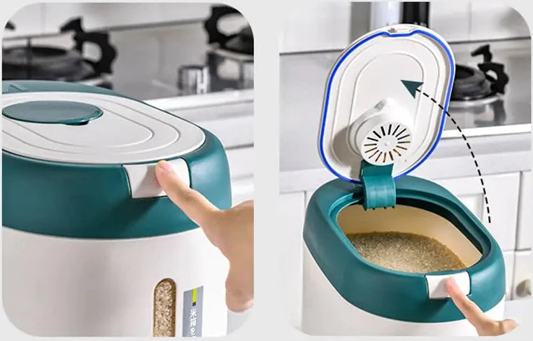 Automatic Kitchen Rice Bin