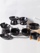 Black Cat Ceramic Pet Bowl