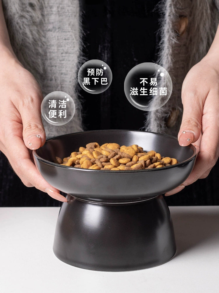 Black Cat Ceramic Pet Bowl