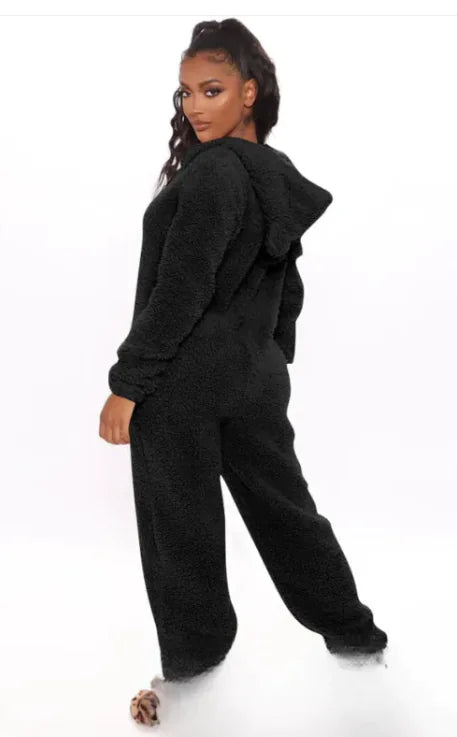 Plush One-Piece Pajamas
