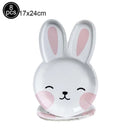 Easter Bunny Disposable Tableware Set – Cute Cartoon Rabbit Paper Plates, Cups & Napkins for Kids Birthday, Easter Parties & Spring Celebrations
