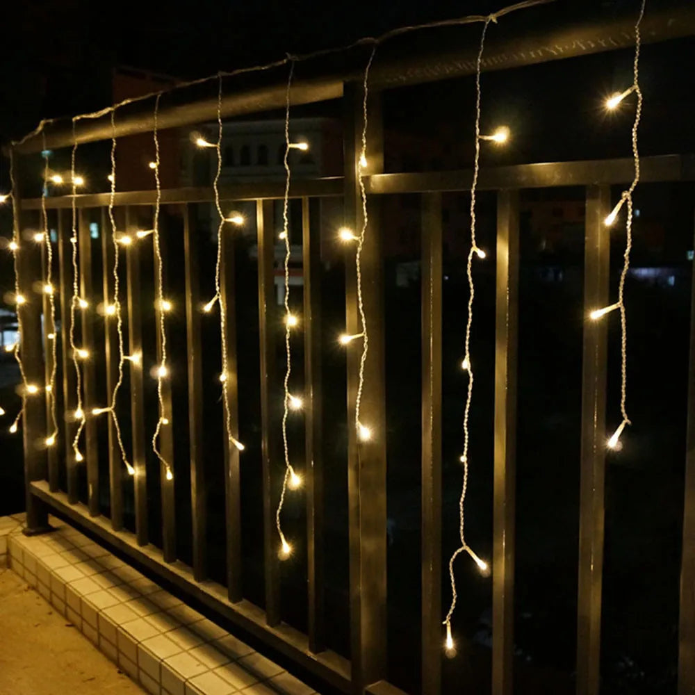 LED Waterfall Curtain String Lights