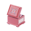 1PC Wood Fairy Resin Dollhouse Miniature Toy Box