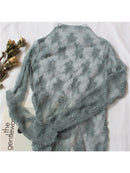 Lace Floral Embroidery Blouse