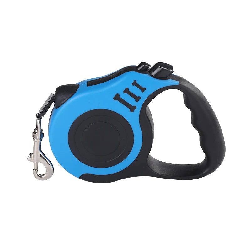Retractable Dog Leash 3m/5m – Tangle‑Free Nylon Lead for Small & Medium Pets