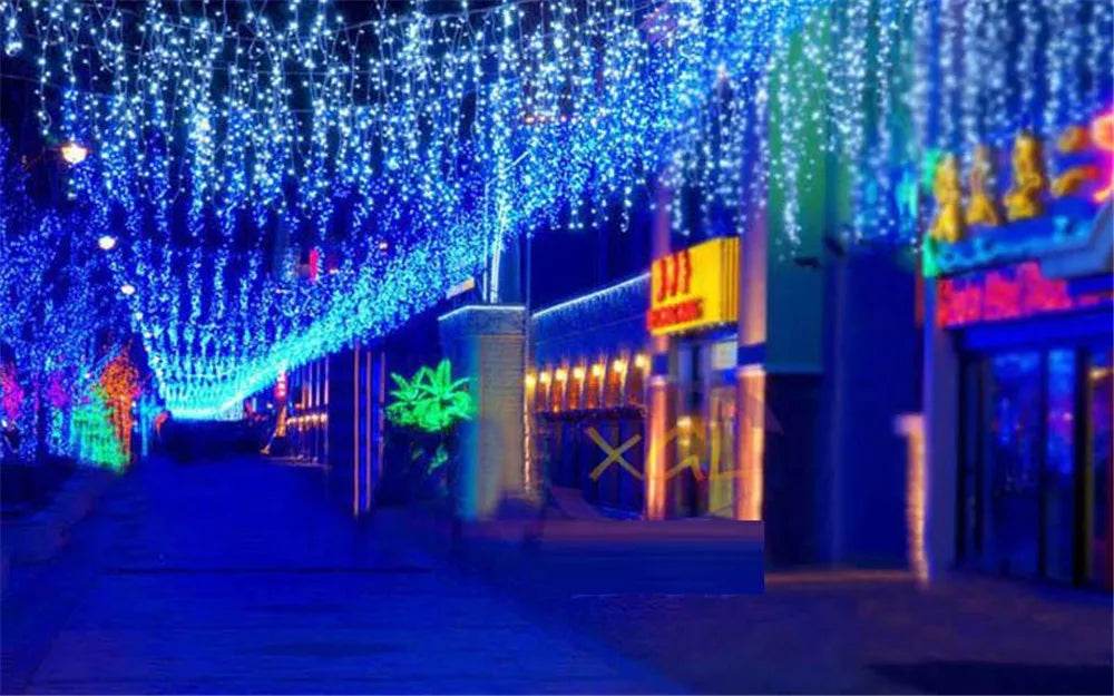 LED Waterfall Curtain String Lights