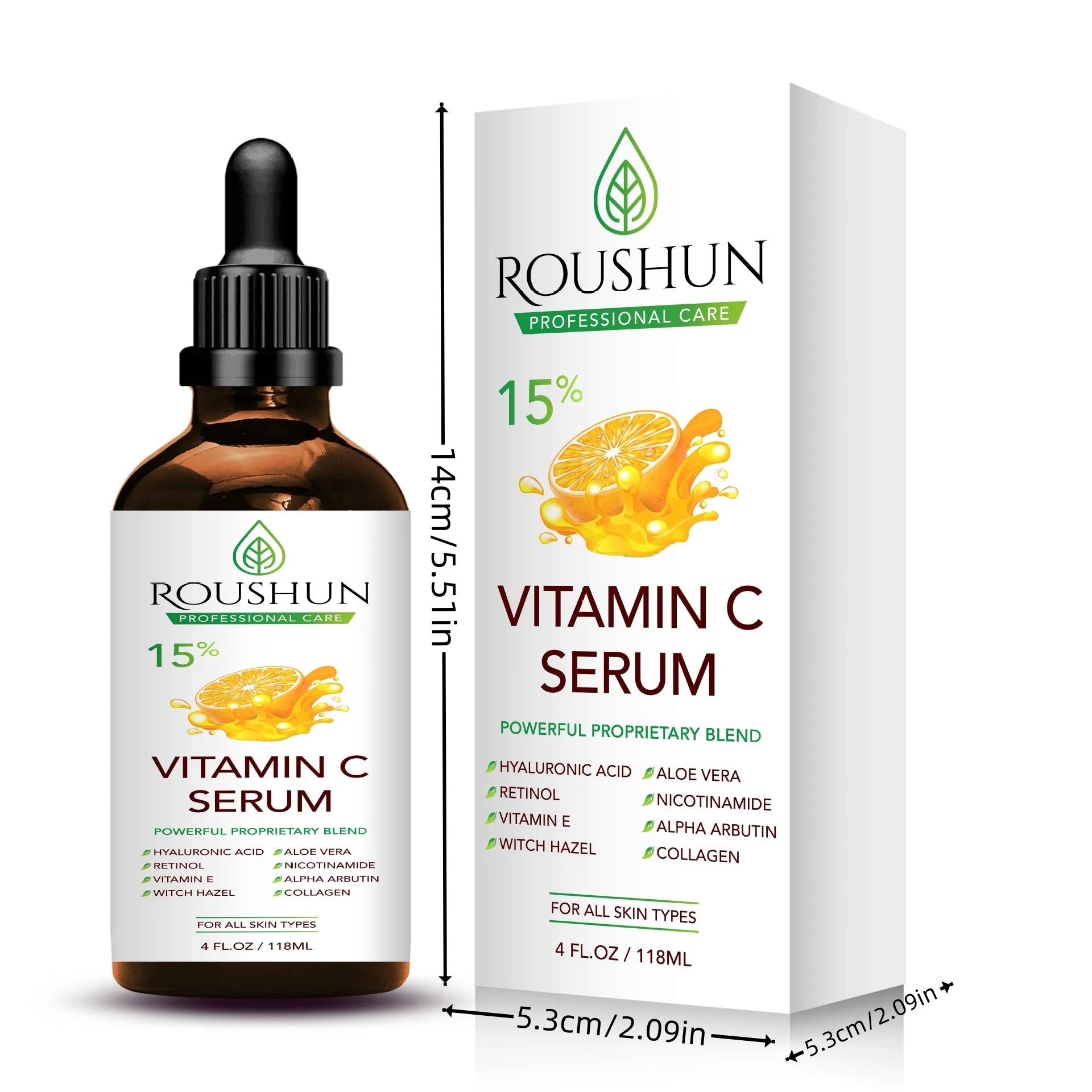 118ml Vitamin C Hydrating Essence Serum – Brightening, Moisturizing & Multi‑Use Skin Care for Face, Body, Eyes & Hands