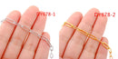 5‑Piece Stainless Steel Chain Necklace Set – Bead, Rope, Cuban, Paperclip & Snake Link Chains for Women, 18K Gold & Steel DIY Jewelry