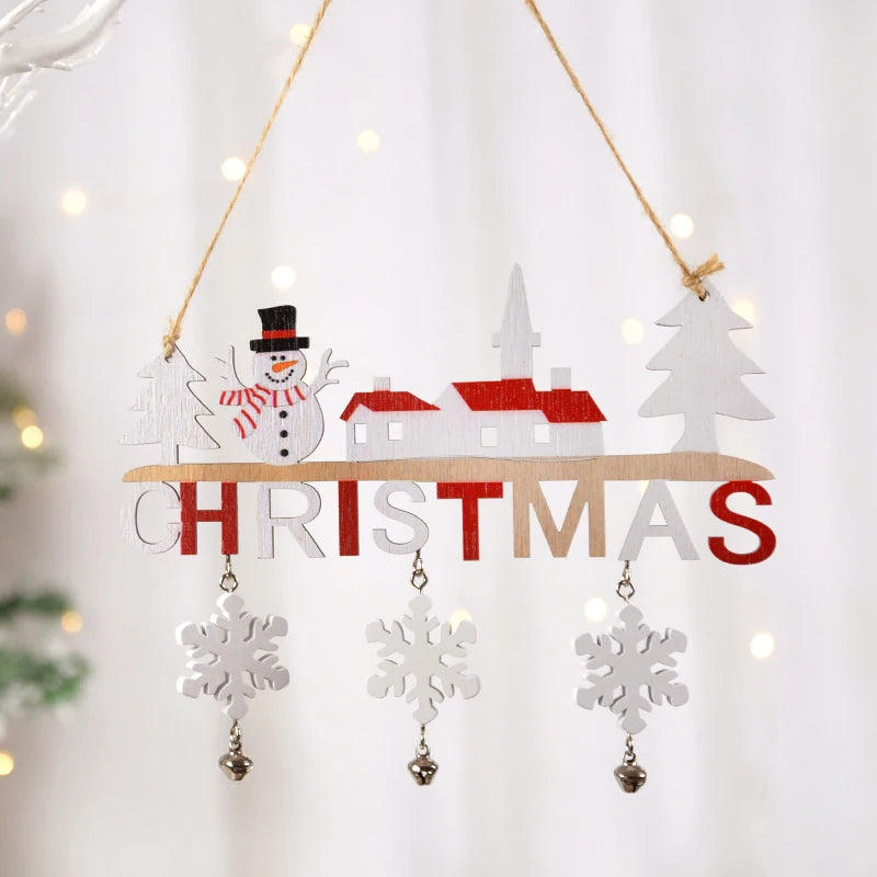 Santa Claus Wooden Hanging Ornament
