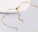 5‑Piece Stainless Steel Chain Necklace Set – Bead, Rope, Cuban, Paperclip & Snake Link Chains for Women, 18K Gold & Steel DIY Jewelry