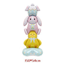Easter Bunny Disposable Tableware Set – Cute Cartoon Rabbit Paper Plates, Cups & Napkins for Kids Birthday, Easter Parties & Spring Celebrations