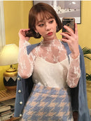 Lace Floral Embroidery Blouse