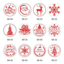 Christmas Wax Seal Stamps Head with Wooden Handle