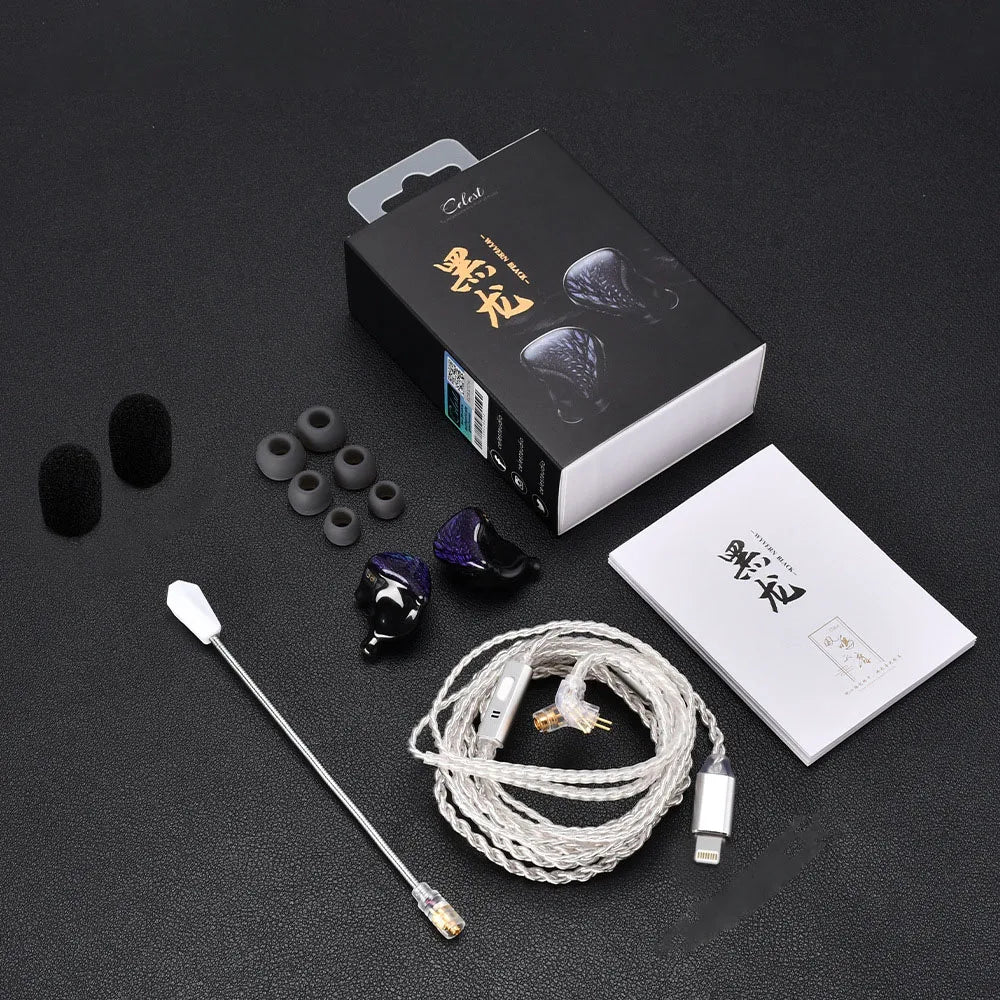 HiFi Metal In‑Ear Monitor Earphones with Mic, Wired Gaming Headset (3.5mm / Type‑C Options)