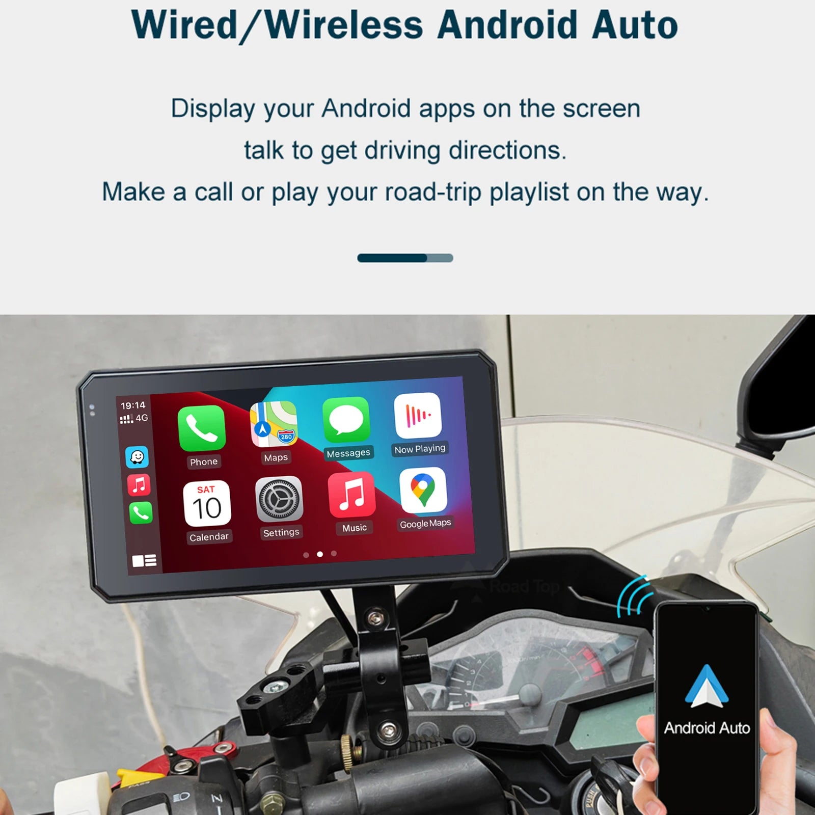 5.98 Inch IPX7 Waterproof Motorcycle Navigation Screen