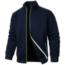 Men’s Zipper Cardigan Stand Collar Jacket