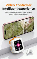 Intelligent Touch Screen ENC Bluetooth 5.1 Earbuds – Waterproof TWS Earphones with TF Card Support & Noise Cancelling Mic