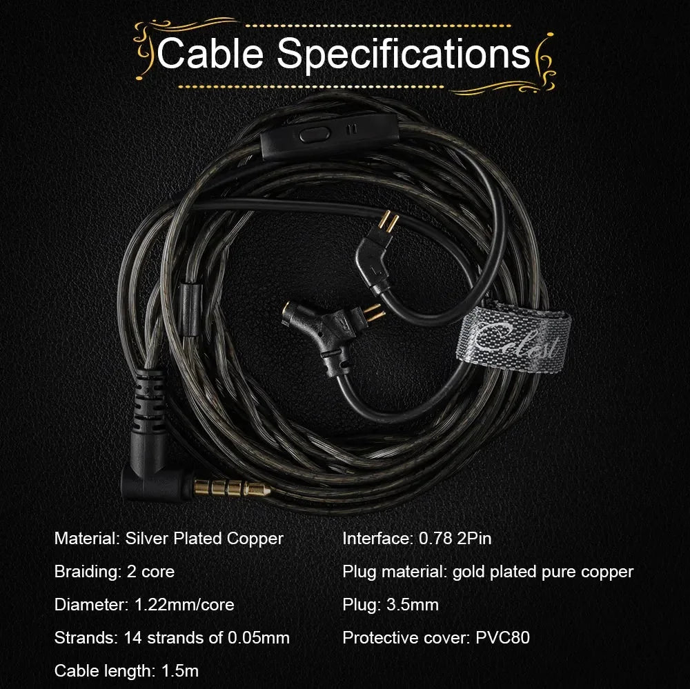 HiFi Metal In‑Ear Monitor Earphones with Mic, Wired Gaming Headset (3.5mm / Type‑C Options)