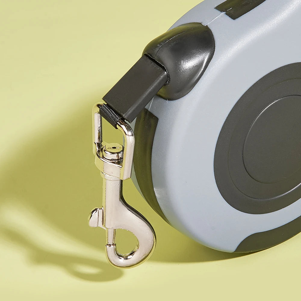 Retractable Dog Leash 3m/5m – Tangle‑Free Nylon Lead for Small & Medium Pets