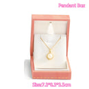 LED Light Necklace Gift Box – Velvet Square Jewelry Case for Engagement, Proposal, Pendant & Bracelet Presentation