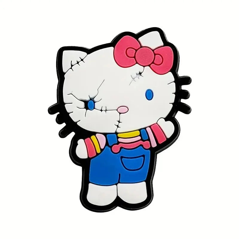 18pcs Halloween Cat Shoe Charms | PVC Decorations for Clogs, Bubble Slides & Bogg Bags