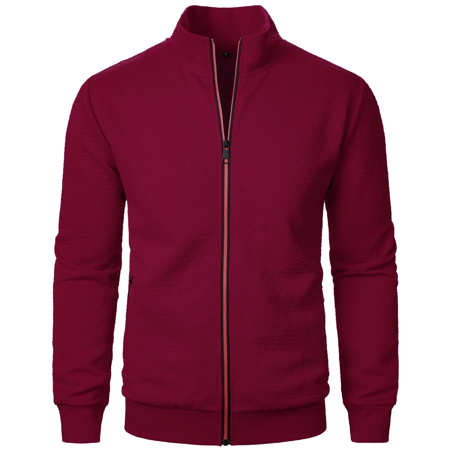 Men’s Zipper Cardigan Stand Collar Jacket