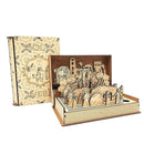 Easter Resurrection Wooden Book Set – Handmade Holy Week Diorama Toy, Retro Christian Home Decor & Easter Sunday Gift (Mini Size)