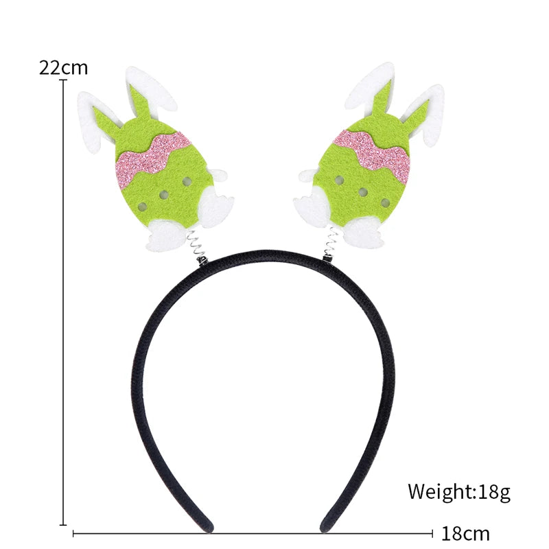 Easter Funny Glasses Props – Kids’ Cartoon Bunny & Eggshell Eyeglass Frames, Non‑Woven Fabric Easter Party Decorations & Gifts