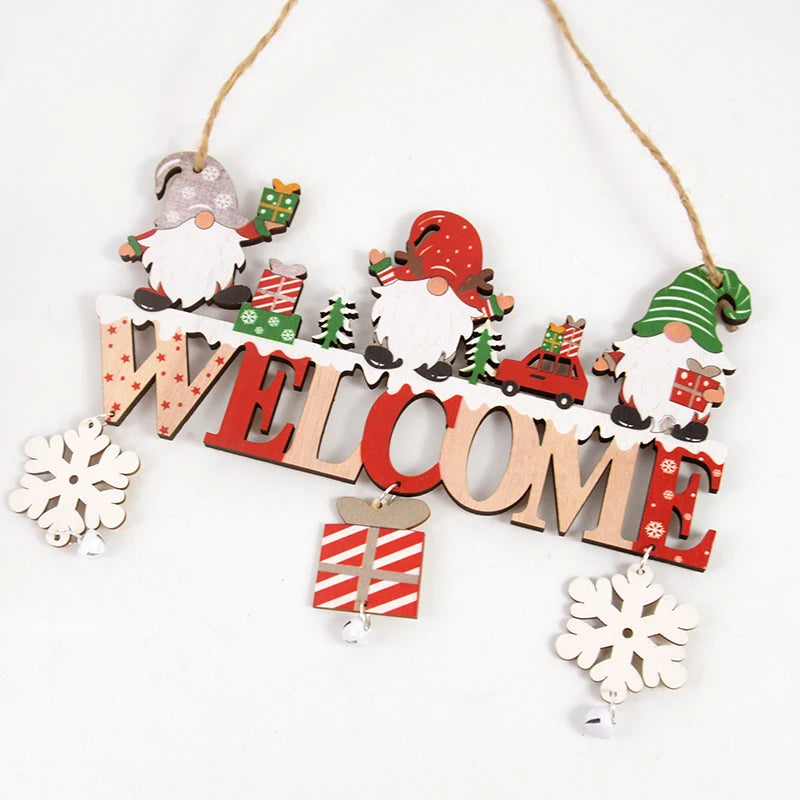 Santa Claus Wooden Hanging Ornament