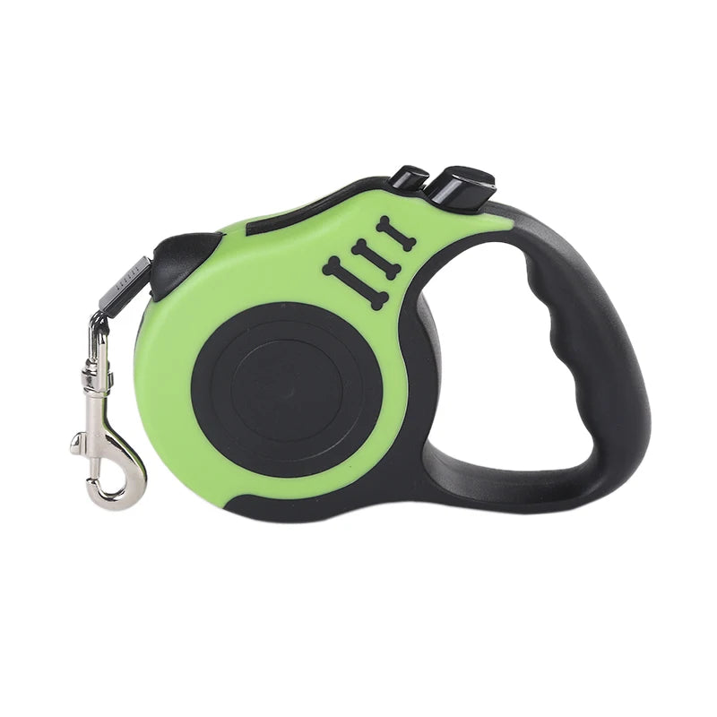Retractable Dog Leash 3m/5m – Tangle‑Free Nylon Lead for Small & Medium Pets