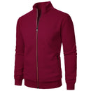 Men’s Zipper Cardigan Stand Collar Jacket