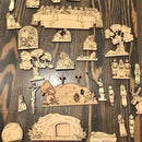 Easter Resurrection Wooden Book Set – Handmade Holy Week Diorama Toy, Retro Christian Home Decor & Easter Sunday Gift (Mini Size)