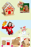 DIY Handmade Christmas Biscuit House Miniature Dollhouse
