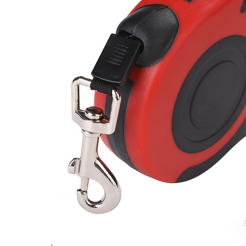 Retractable Dog Leash 3m/5m – Tangle‑Free Nylon Lead for Small & Medium Pets