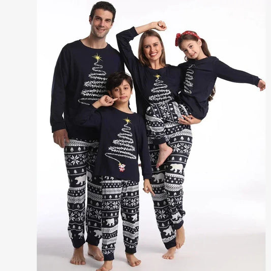 2024 Firework Print Family Matching Pajamas