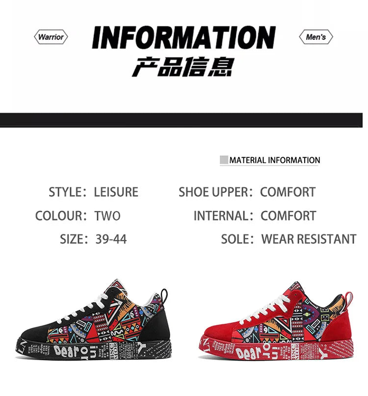Mens Casual Sport Shoes 2025 Autumn Fashion Comfort Non Slip Casual Sneakers Platform Outdoor Running Shoes Graffiti Board Shoes